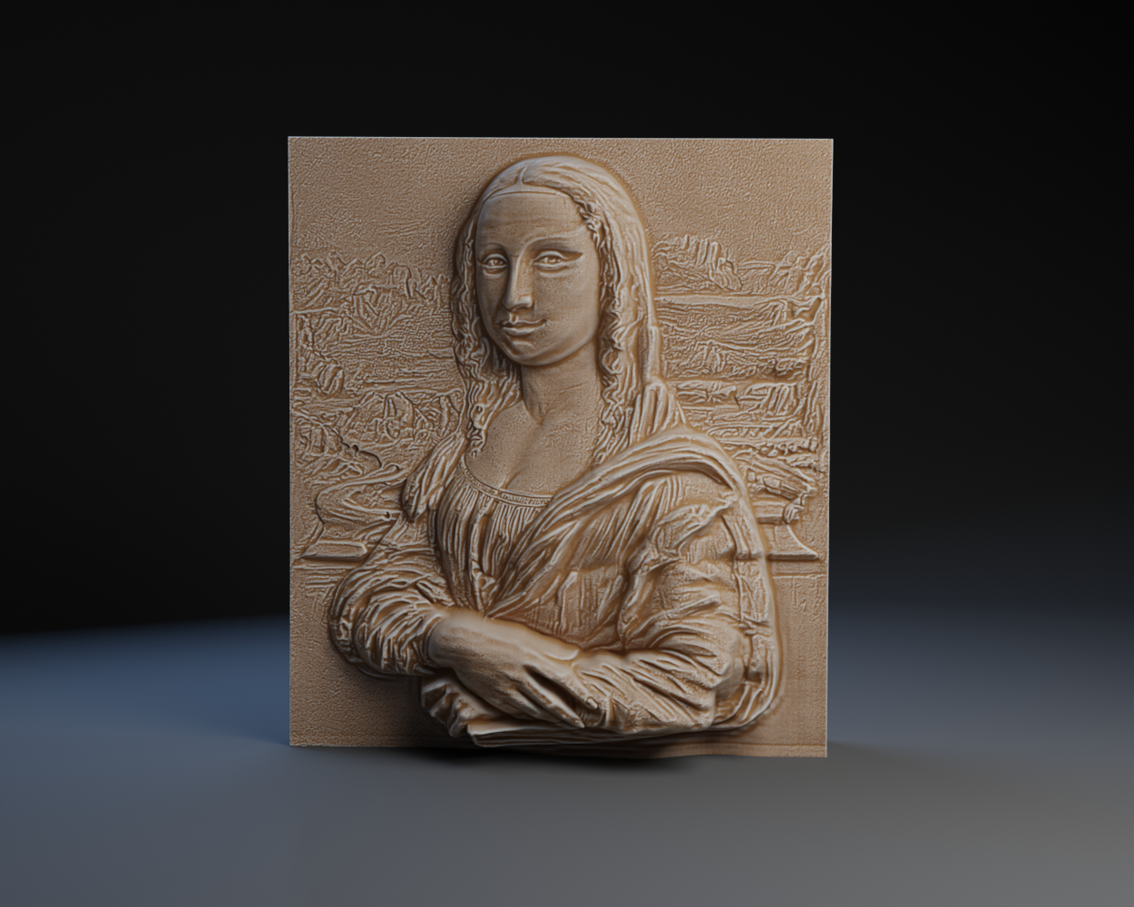 3d Mona Lisa Plaque