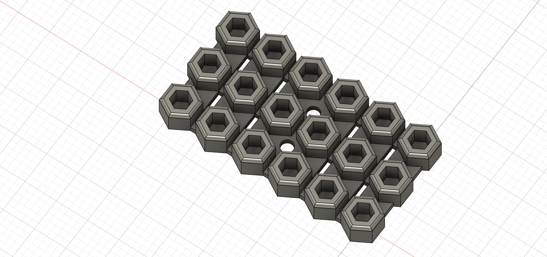Toolgrid hex bit holder