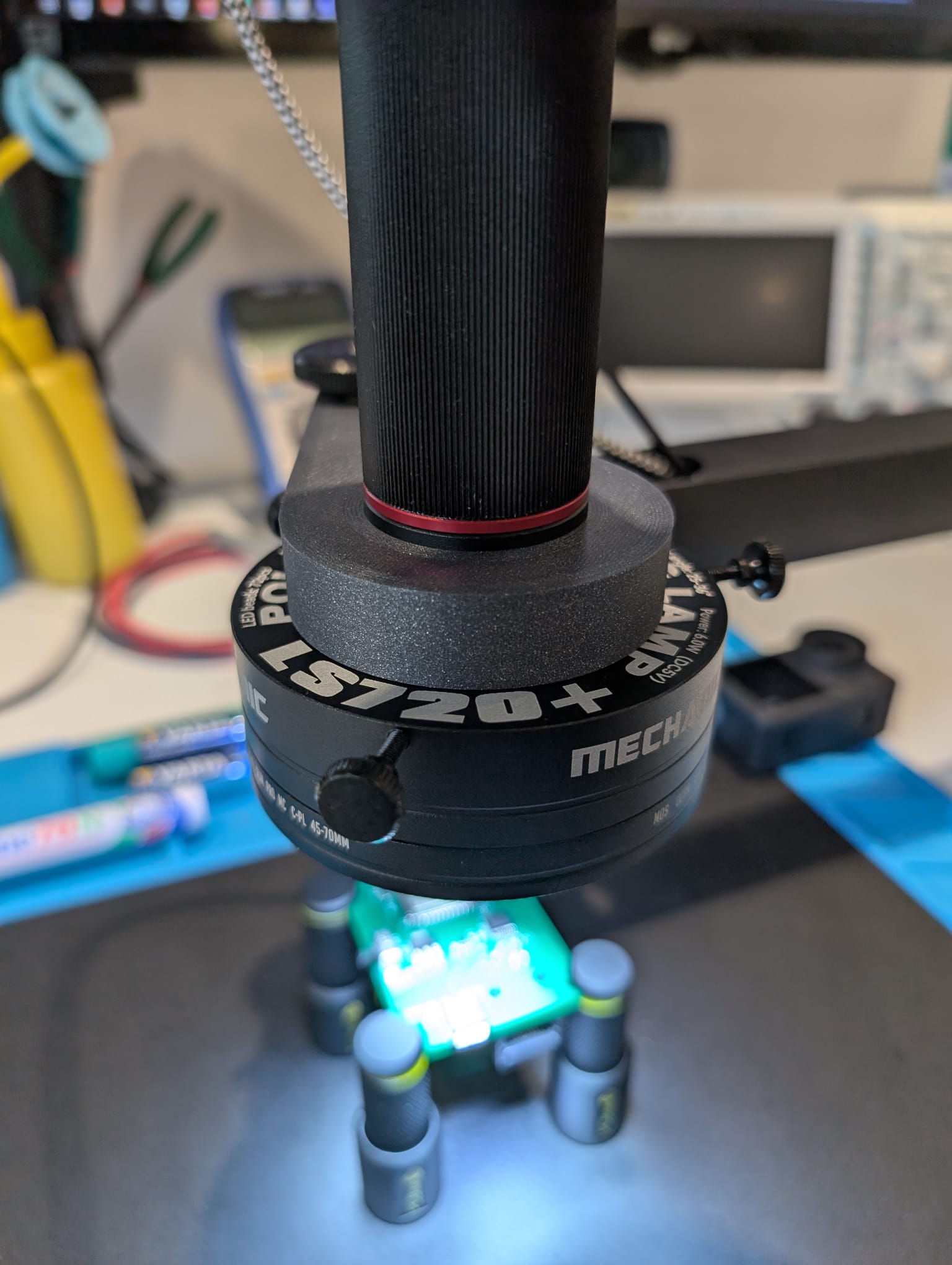 Andonstar AD407 - Mechanic LS720+ Ring Light - Microphone arm mount