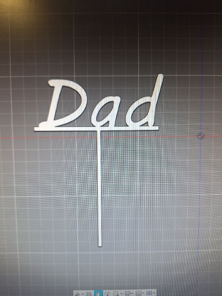 Baba Doğum Günü Pastası Topper (Sadece Plastik Aparattır!!!)