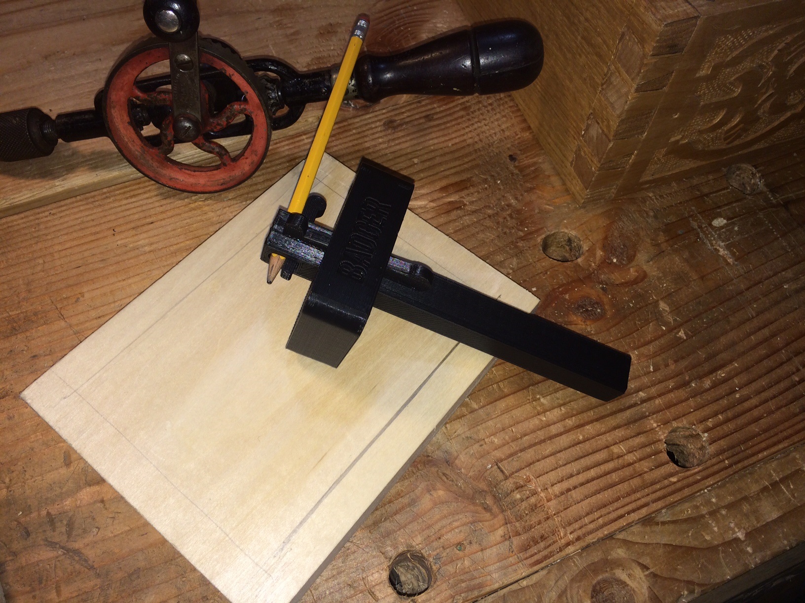 Marking Gauge Traditional Woodworking Tool by Sablebadger 3D