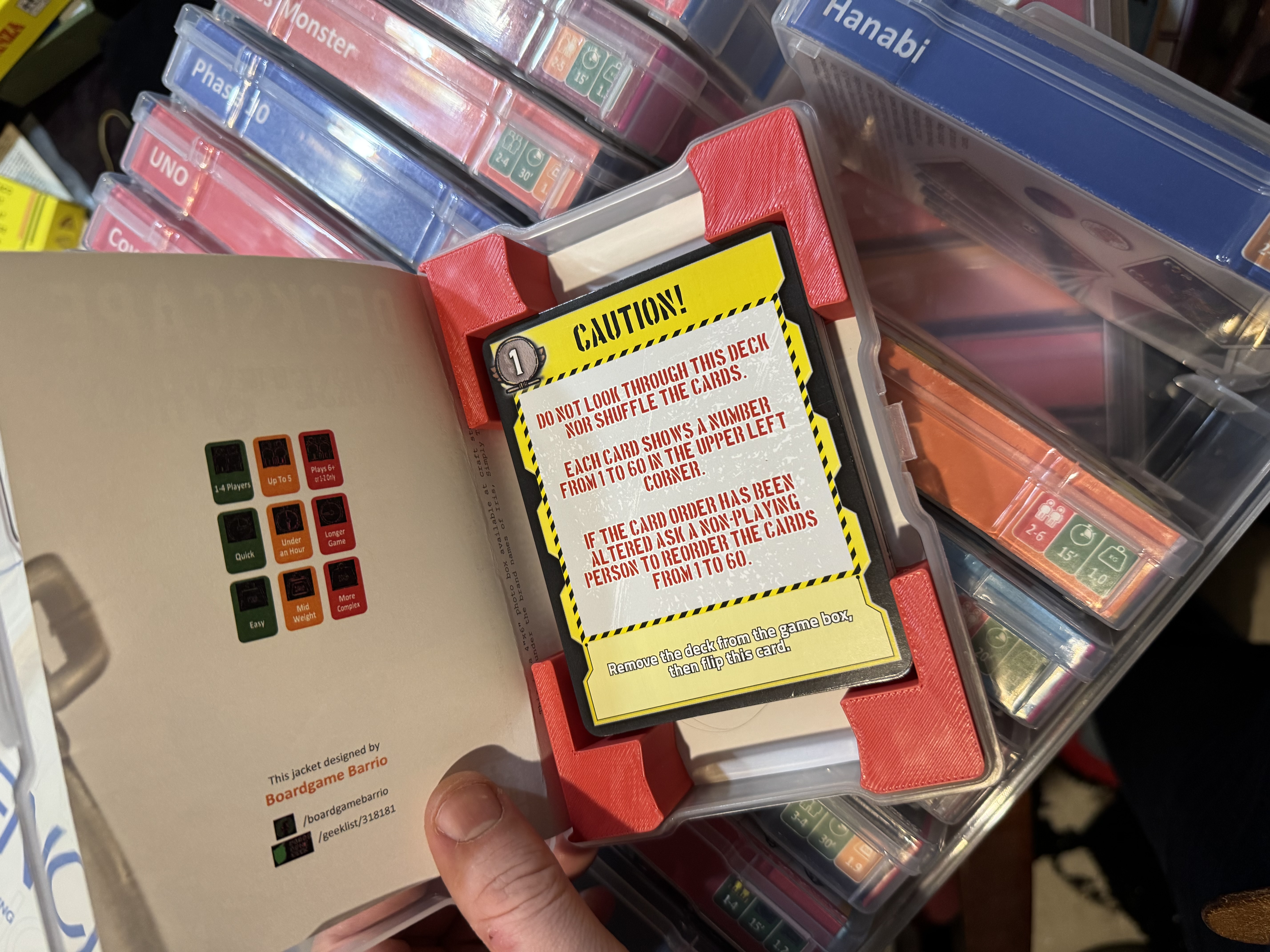 Deckscape Curse of the Sphinx Photocaddy insert