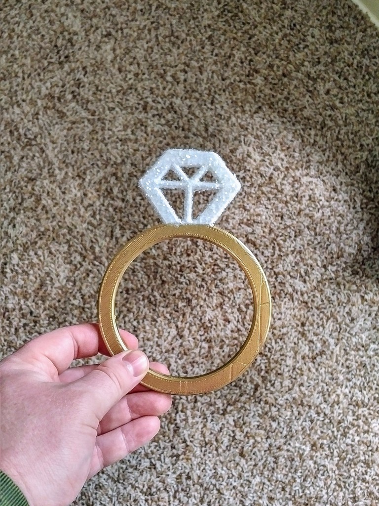 Jumbo Wedding Ring Prop