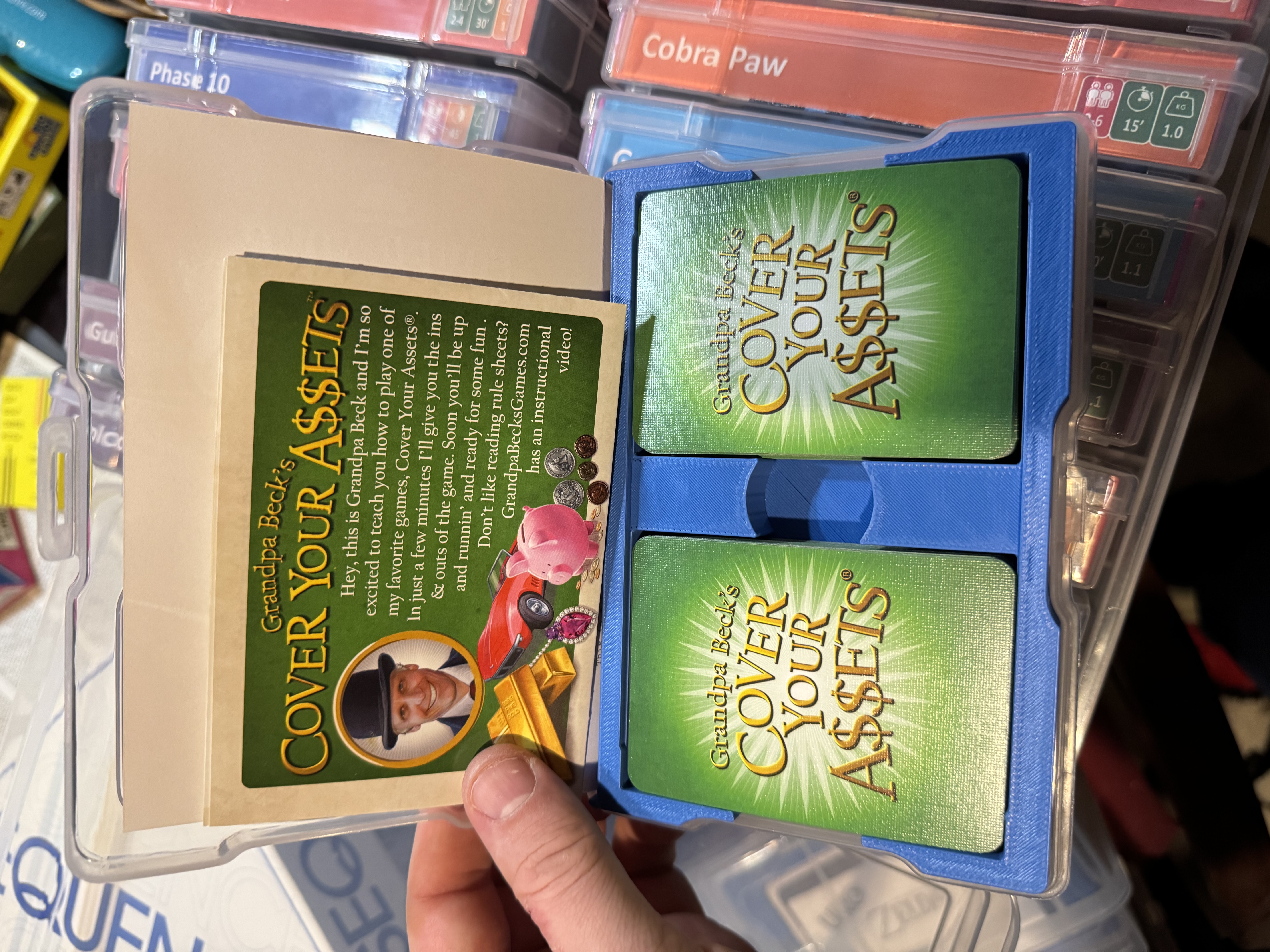 Cover your A$$ets Photocaddy insert