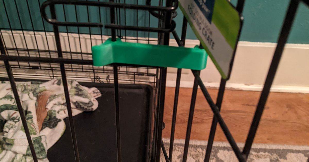 Top Paw Dog Crate Door Latch by Redbeard On Rye Download free STL