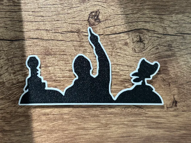 MST3K Silhouette Magnet (multi-color)(8x3mm magnets)