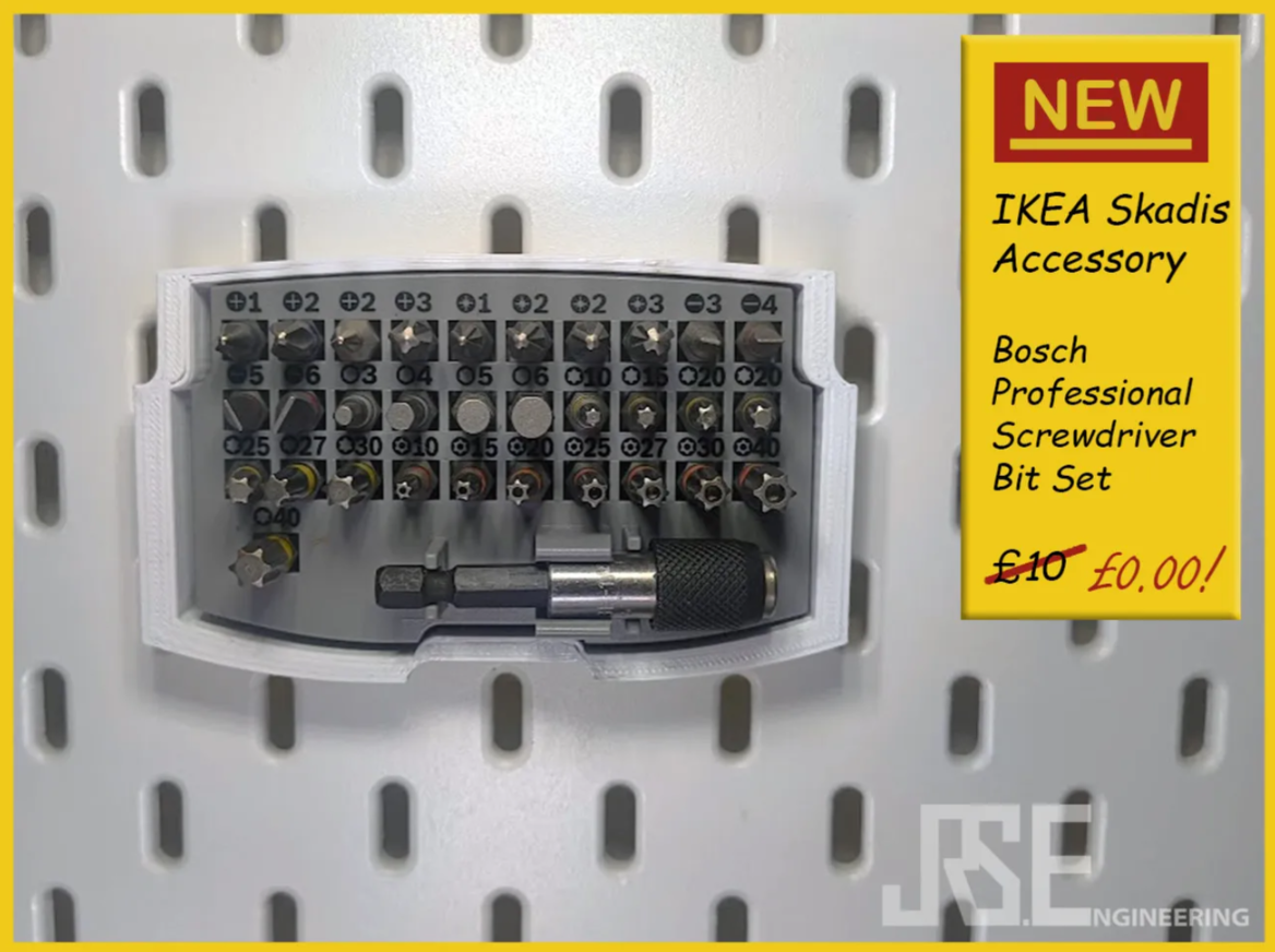 IKEA Skadis Bosch Professional Screwdriver Bit Set