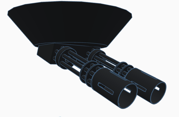 Gatling gun ceiling turret
