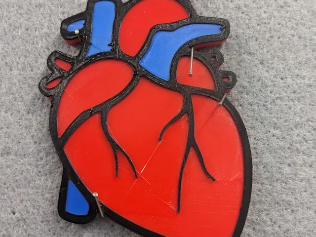 Heart keychain without hole