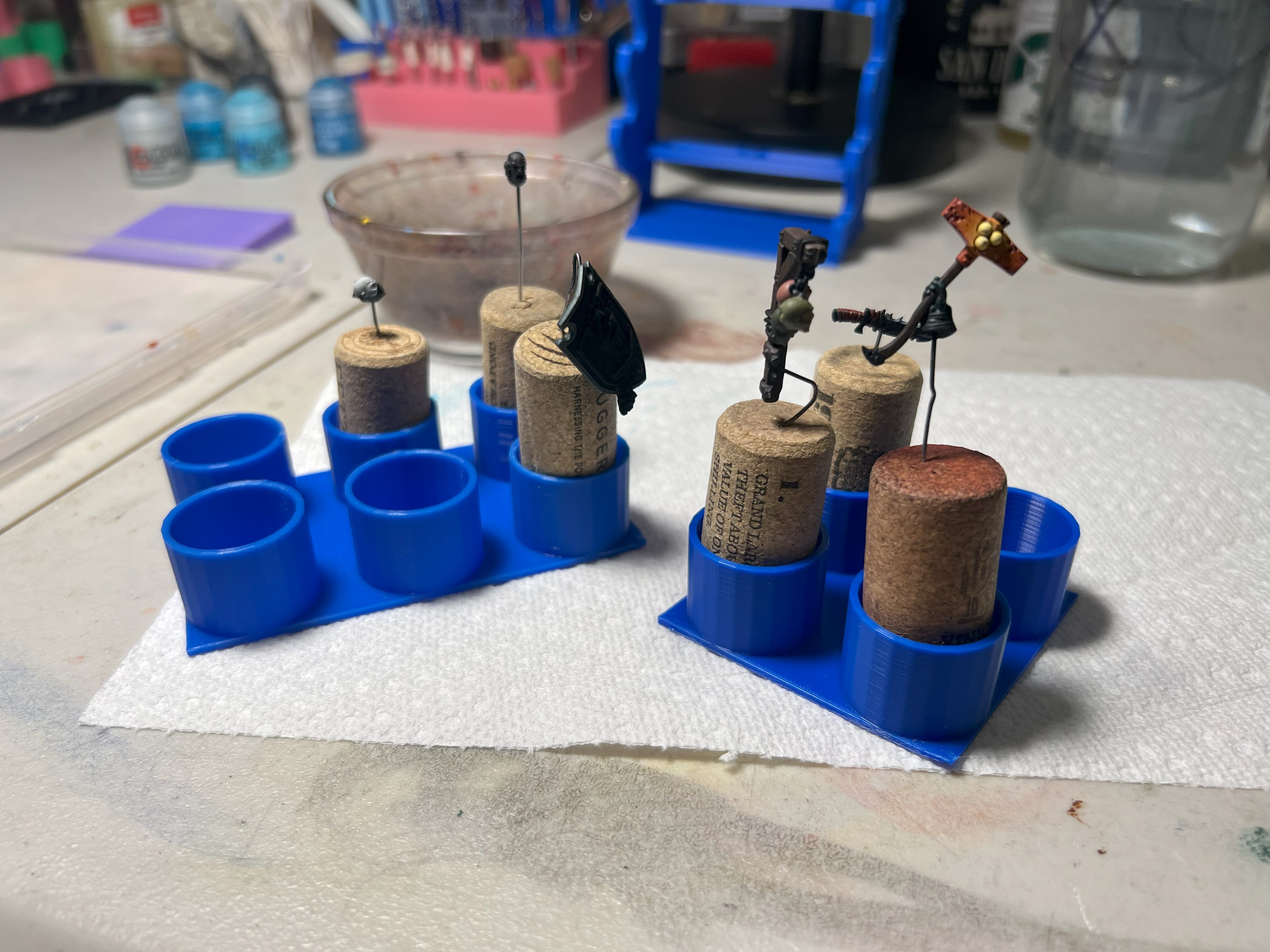 Cork Trays for Miniature Painting