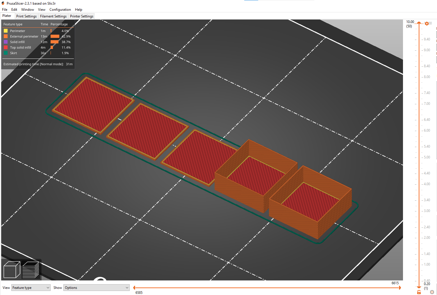 Thin Walls Test Piece