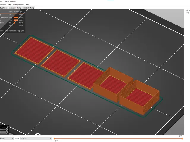 Thin Walls Test Piece