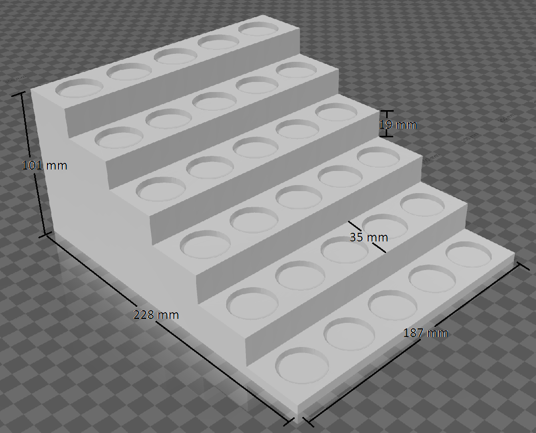 Miniatura 4 do modelo 3D Tiered Miniatures Display Riser