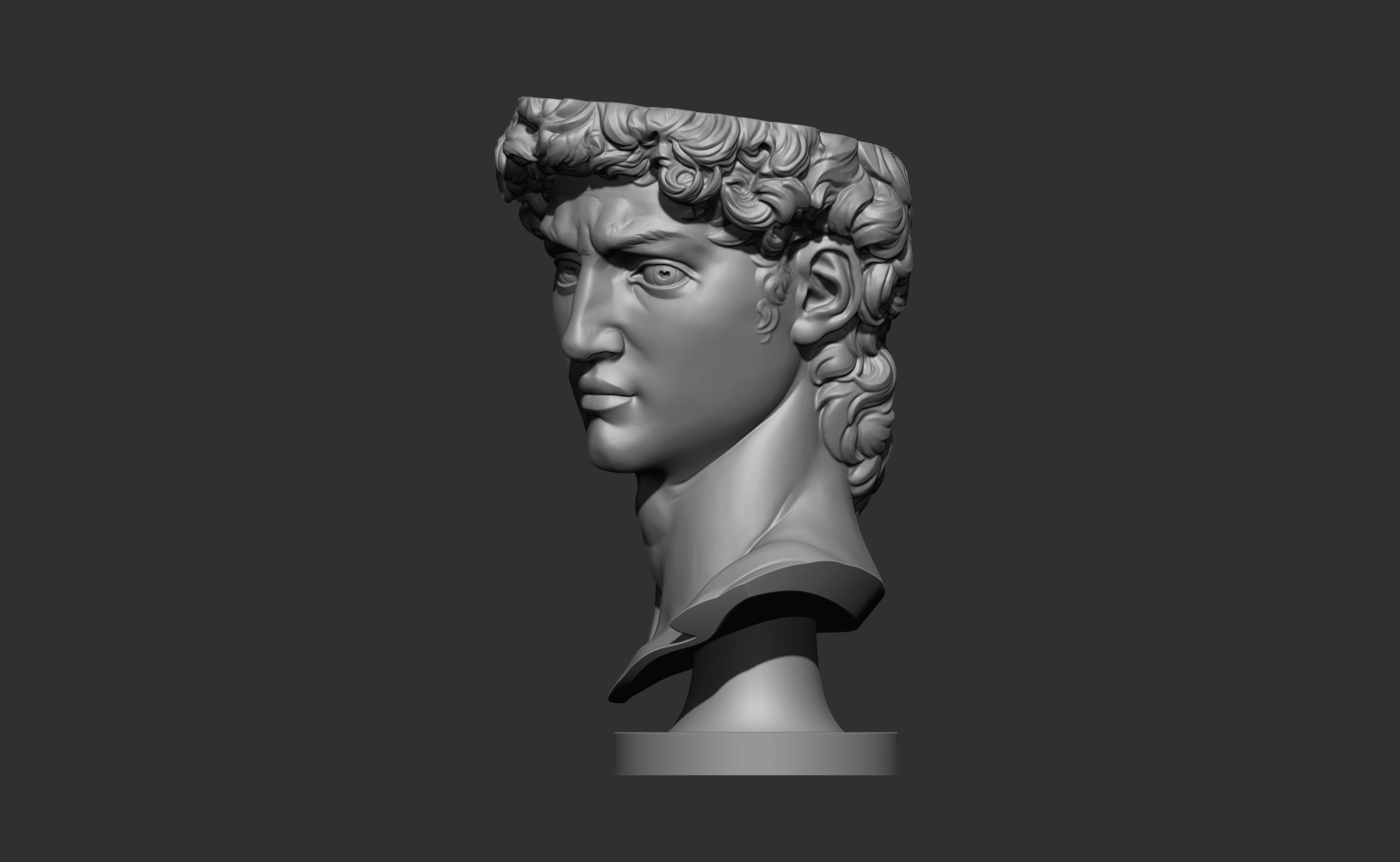 David head flower pot