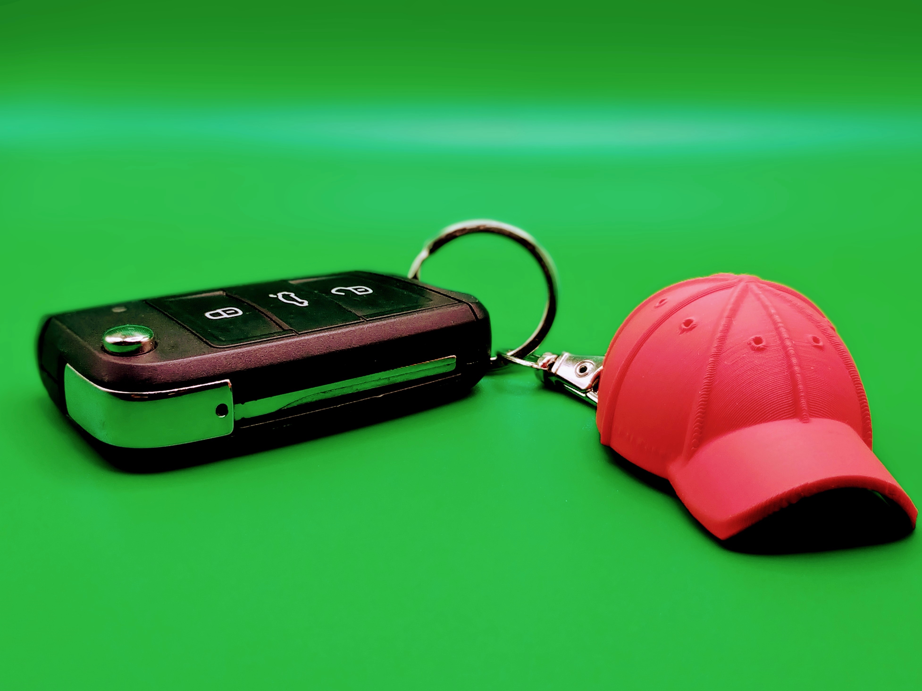 Cap keychain