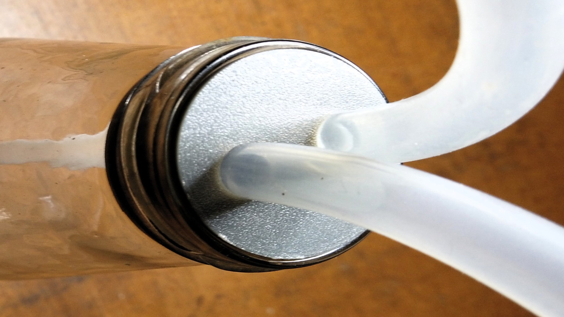 Gas washing bottle - Rubber stop