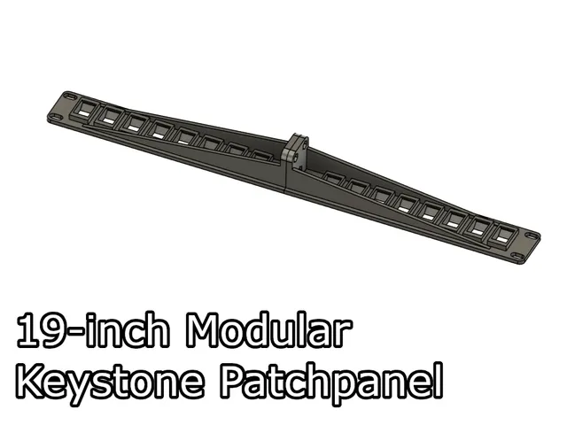 Reinforced Modular 19-inch keystone patchpanel