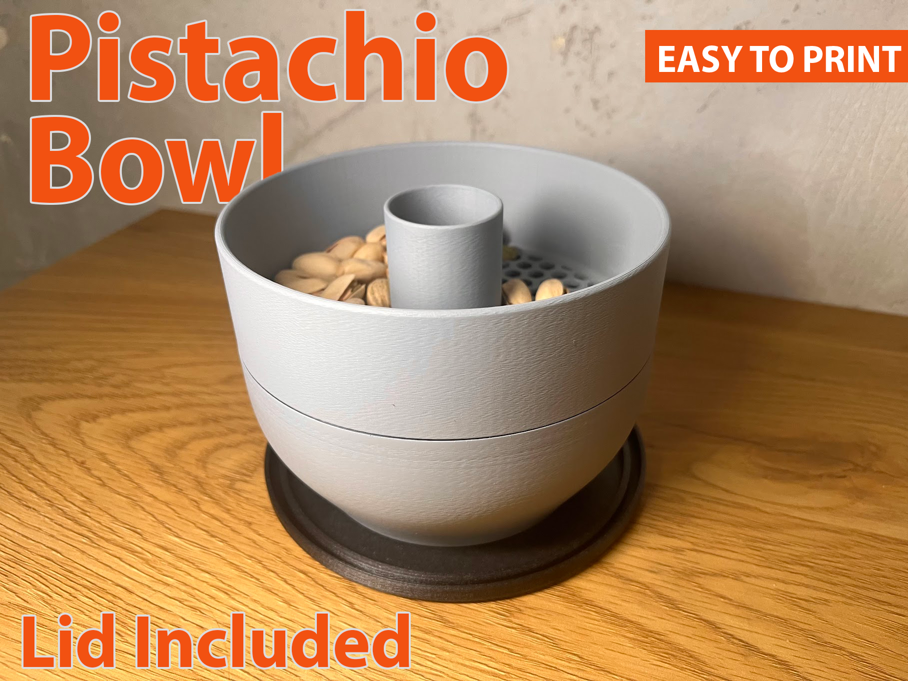Pistachio Bowl with Filter & Lid