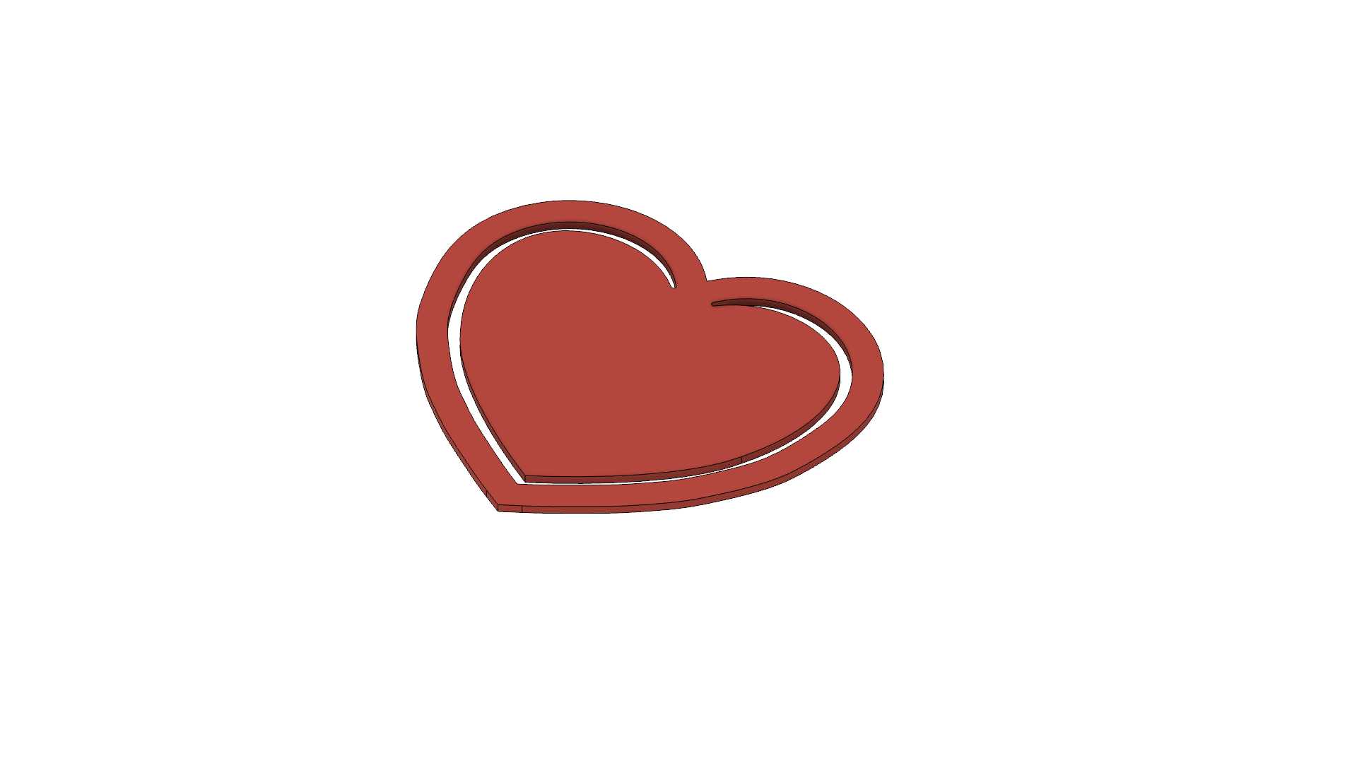 Valentine's heart paper clip