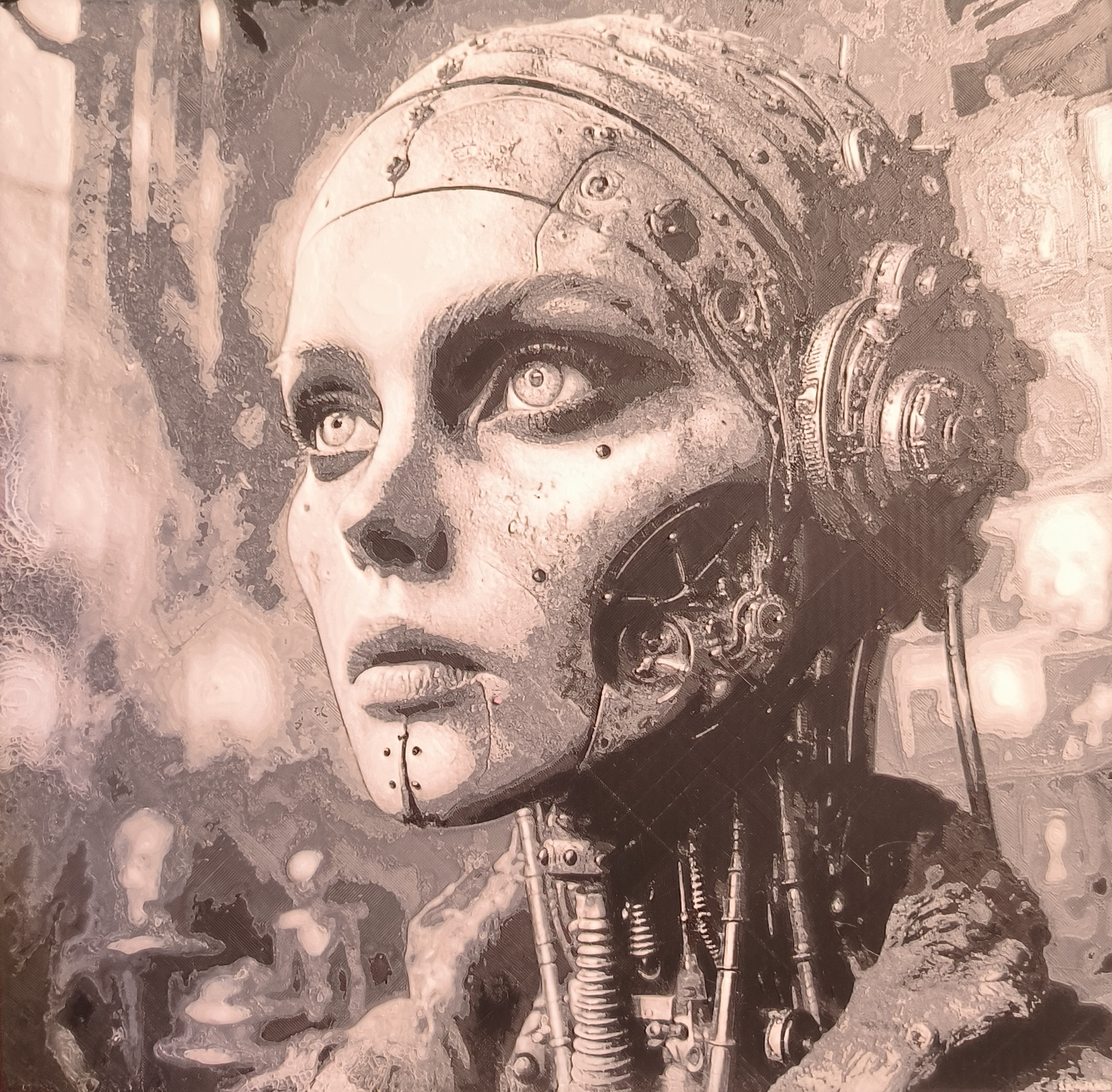 Robot Female - Hueforge