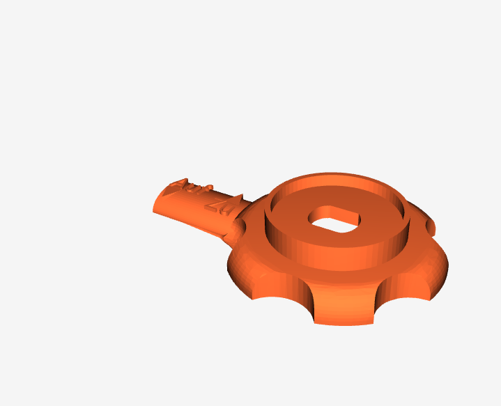 Ersatzgriff eines Bodenventils von Passavant / Replacement handle of a floor drainage valve from Passavant