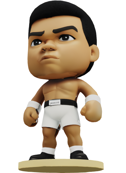 Muhammad Ali Funko Pop-Style 3D Model