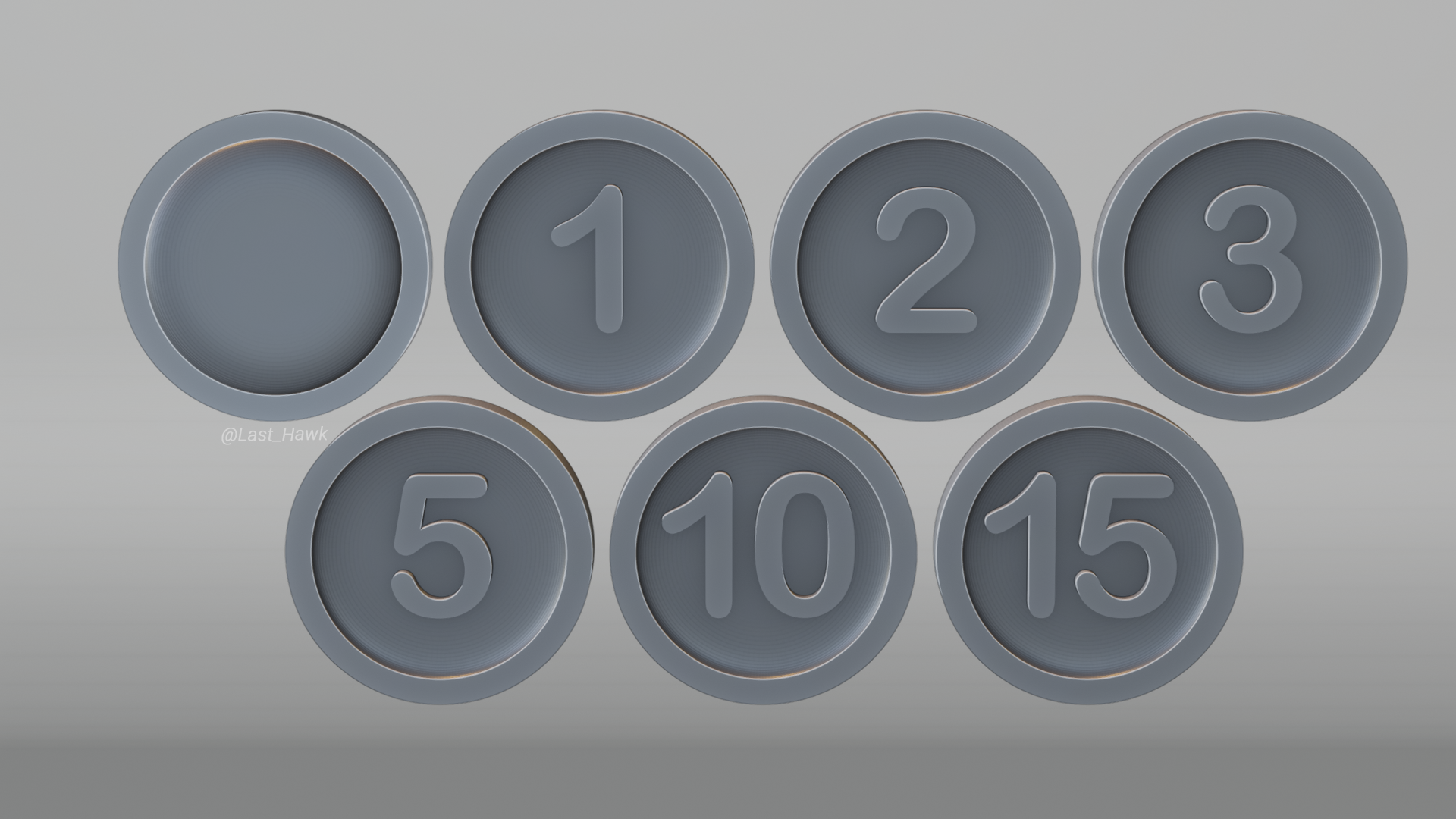 Coins for tabletop games
