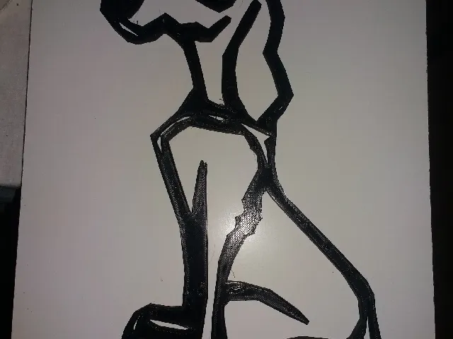 Wanddeko "Hund"