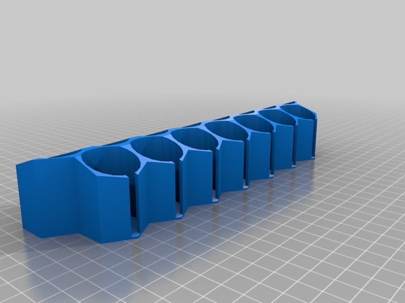 Hexagonal Paint Bottle Holder by Sablebadger 3D Download free STL