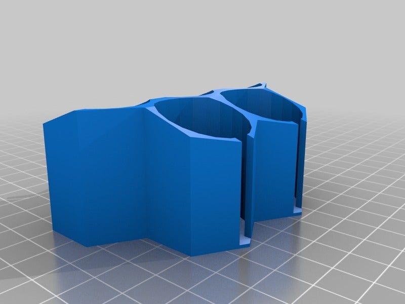 Hexagonal Paint Bottle Holder by Sablebadger 3D Download free STL