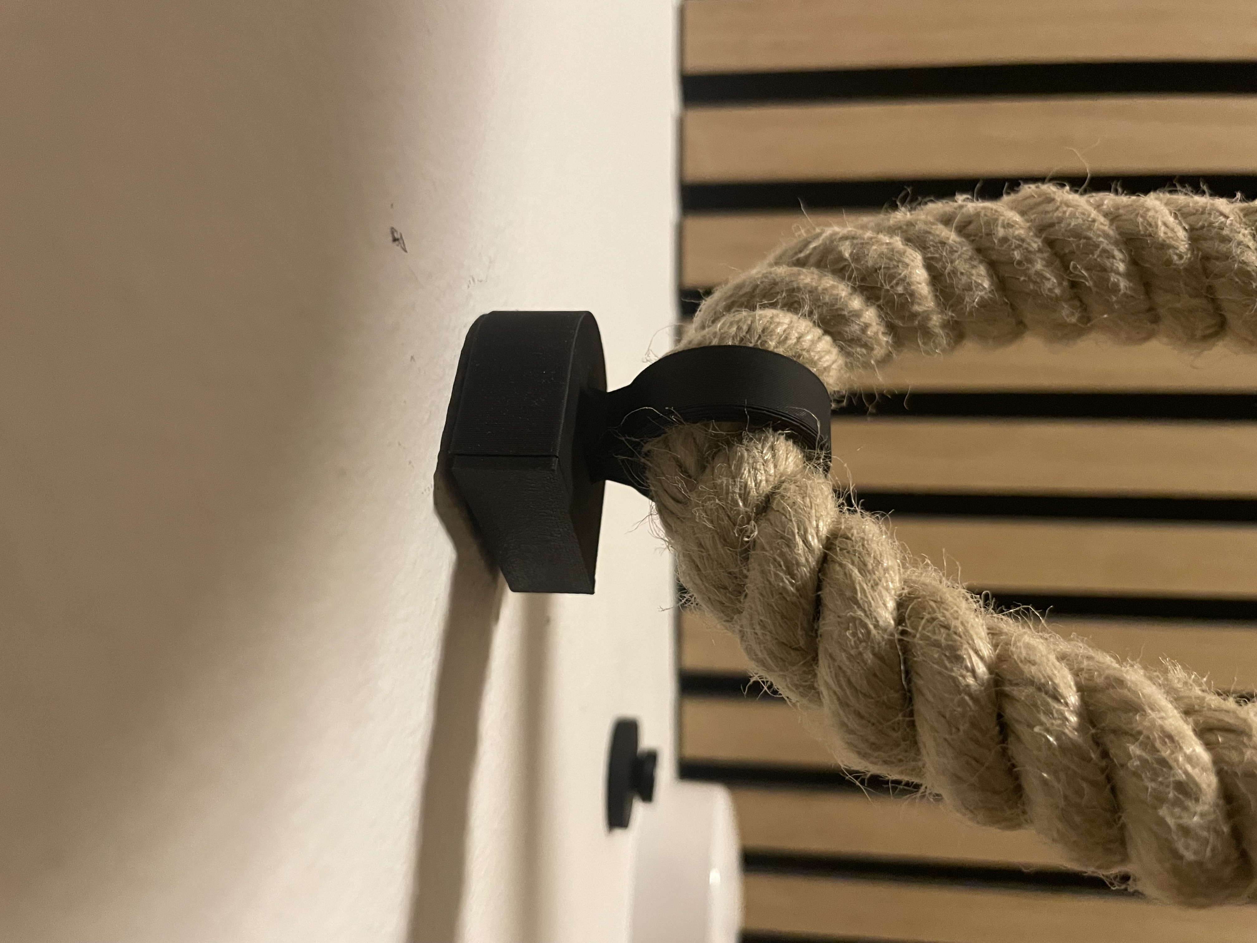 Ceiling mount for lamp with rope cord
