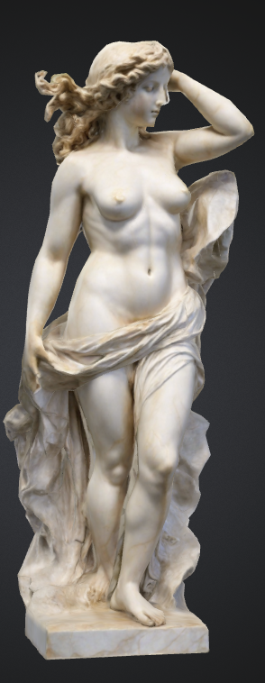 Naked aesthetic  female Statue