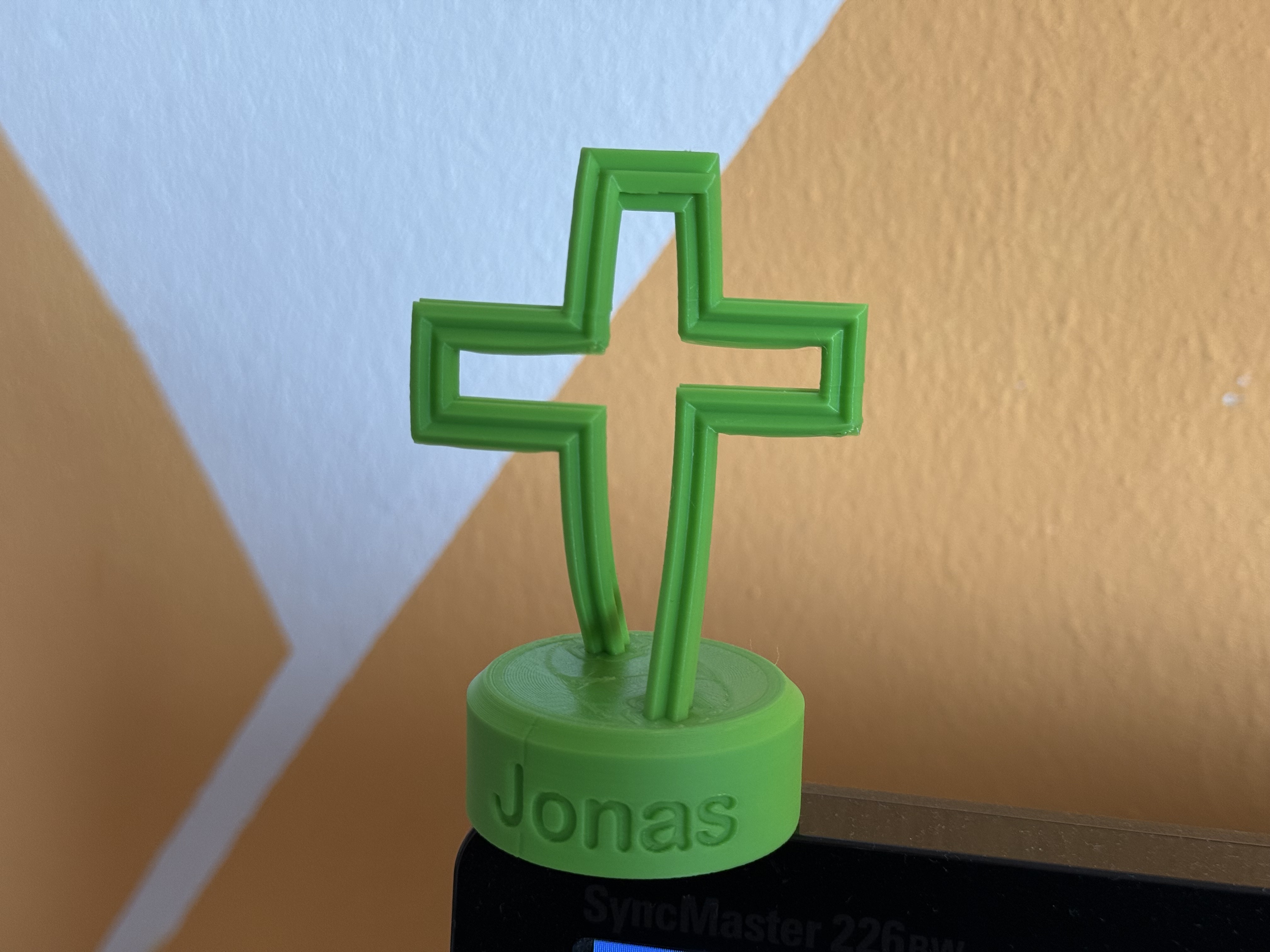 3D Cross Crucifix with Name Base