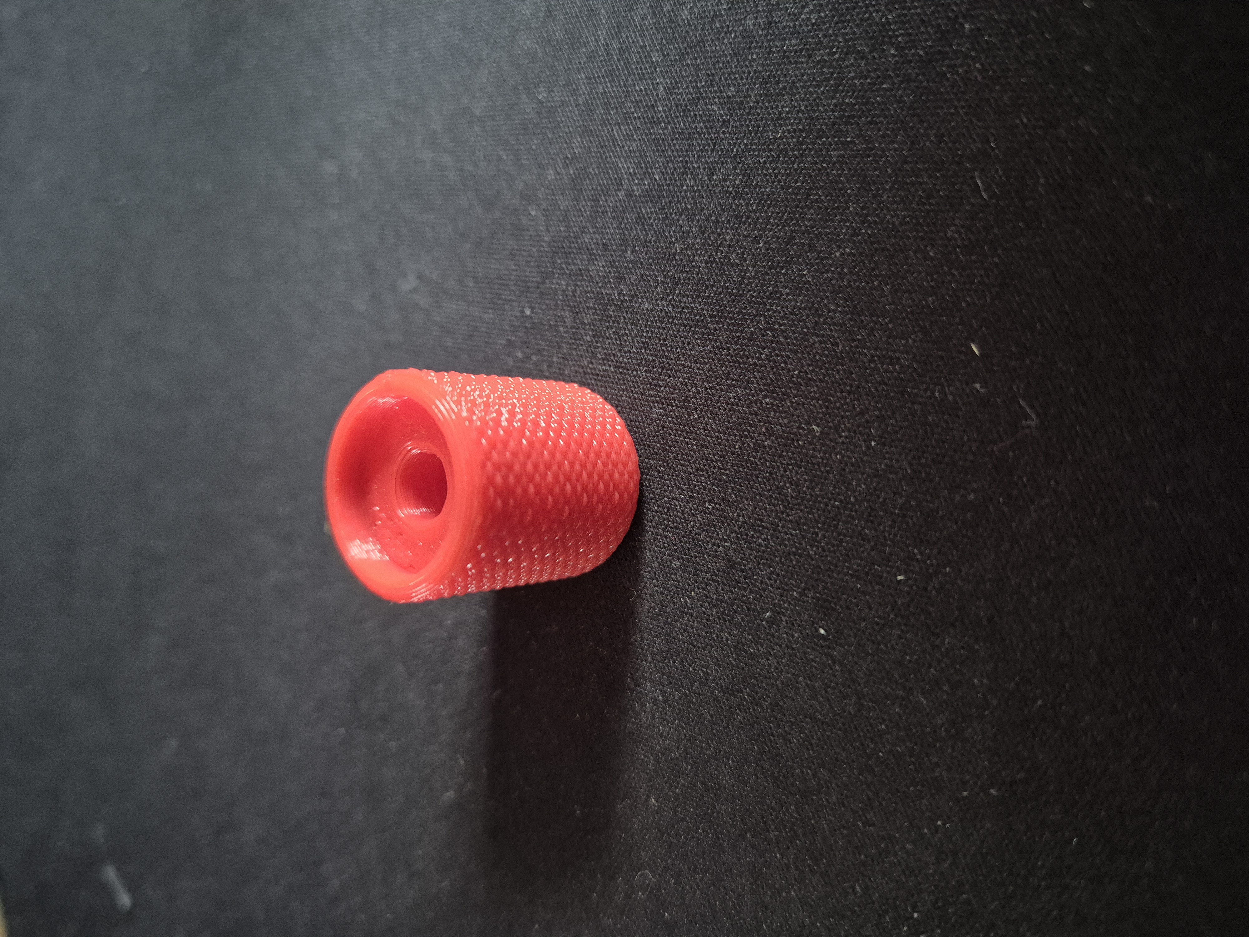 Grippy potentiometer knob deeper