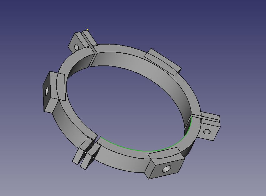 Tube rings for Newtonian (d=126mm)