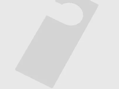 Blank door hanger sing