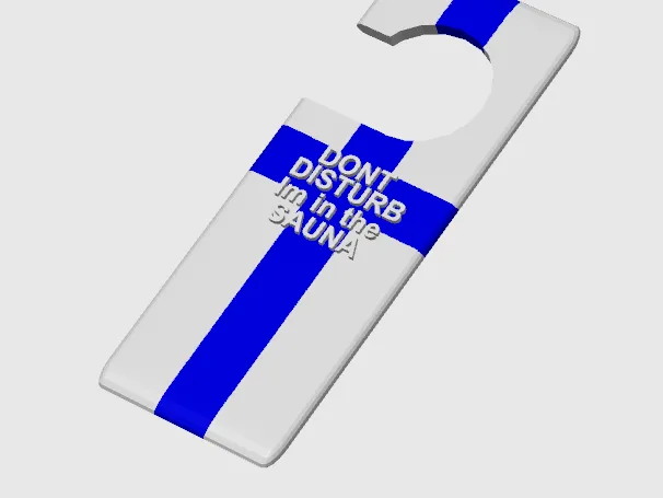 Finland Sauna Doorhanger
