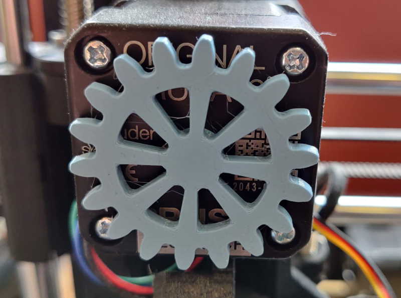 Involute Gear Extruder Visualiser for MK3S