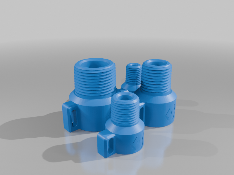 Miniatura 2 do modelo 3D Pipe Thread Test