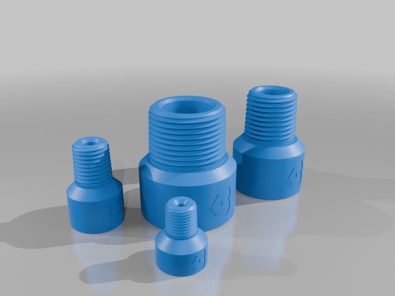 Miniatura 3 do modelo 3D Pipe Thread Test