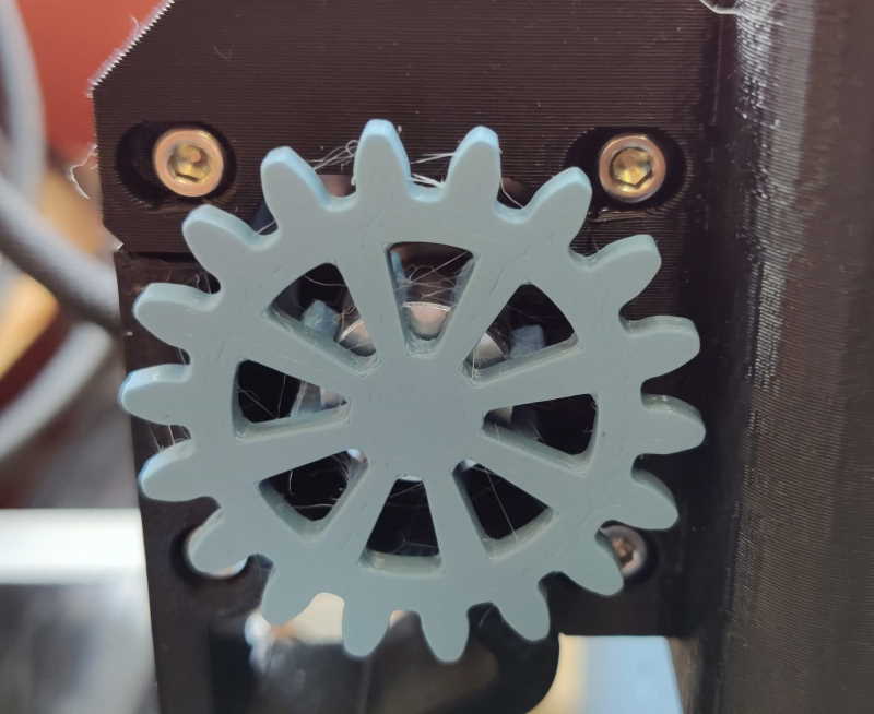 Involute Gear X-Axis Visualiser for MK3S
