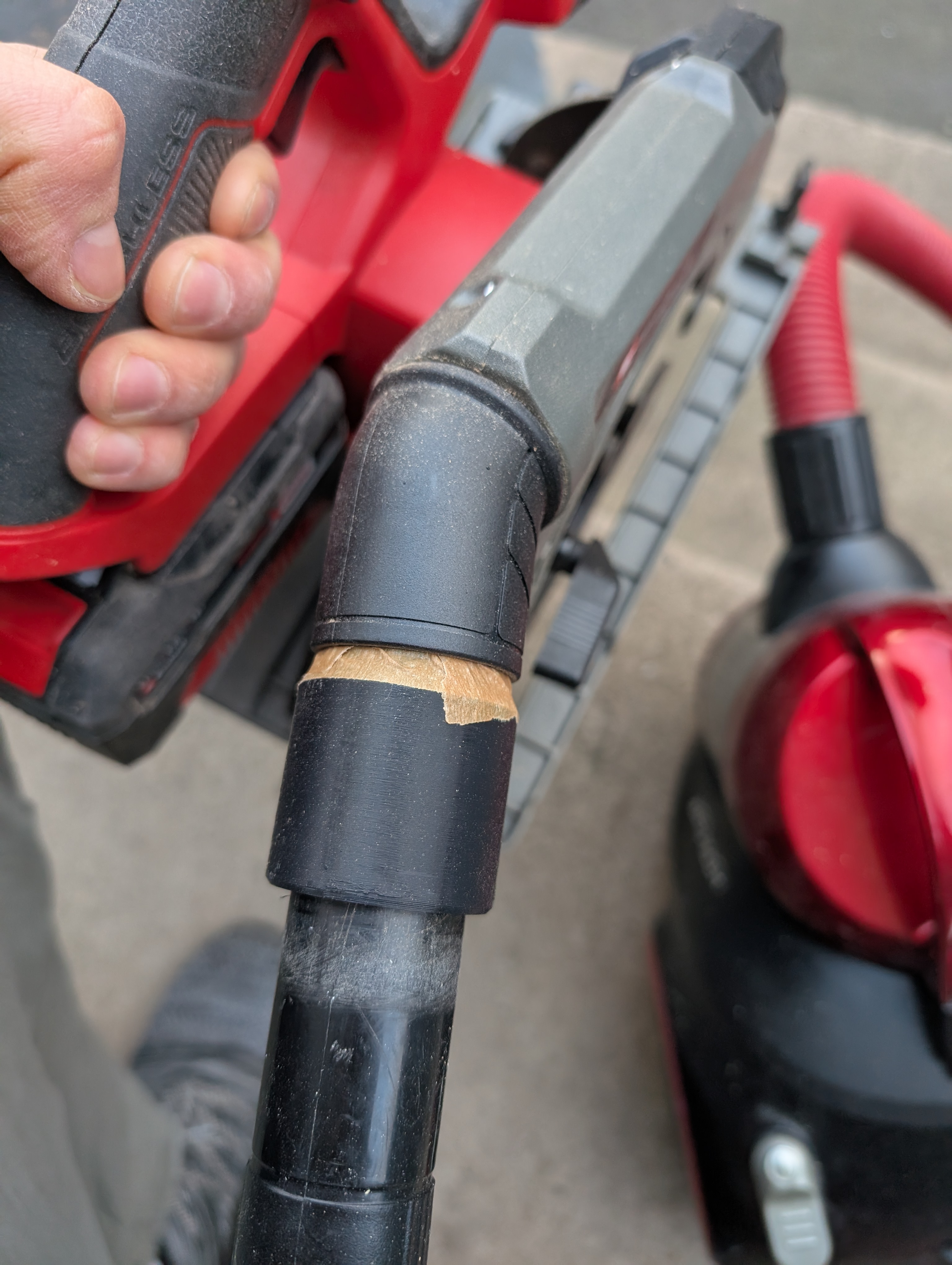 Staubsauger Adapter für Einhell Akku-Handkreissäge TP-CS 18/190 Li BL-Solo Power X-Change