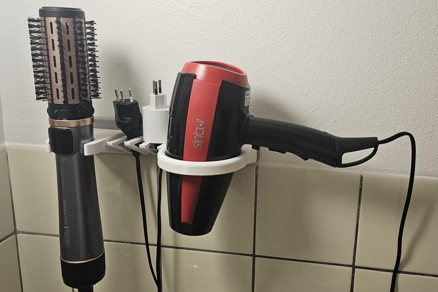Modular hairdryer holder