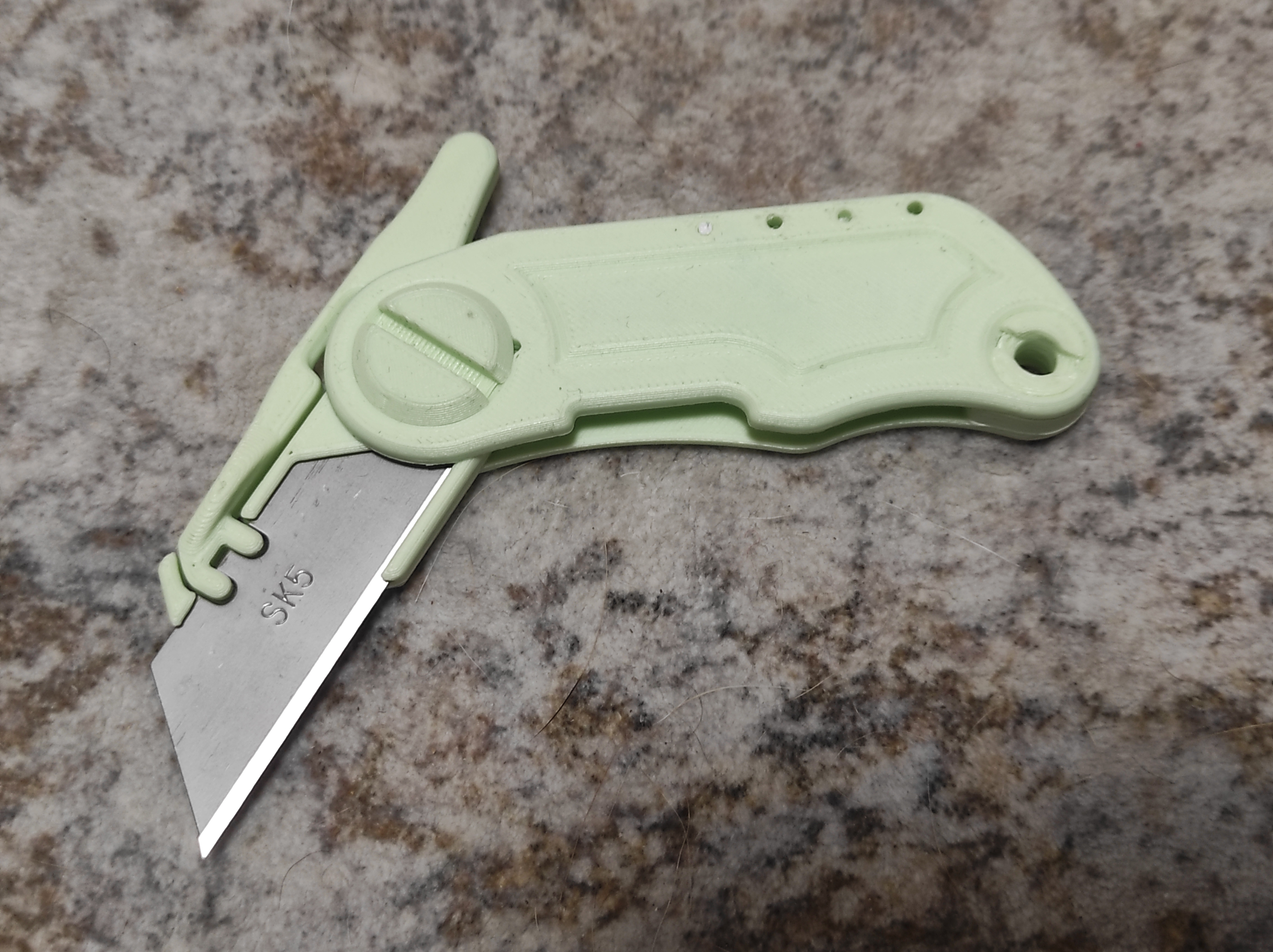Utility Folder Knife 3D model thumbnail