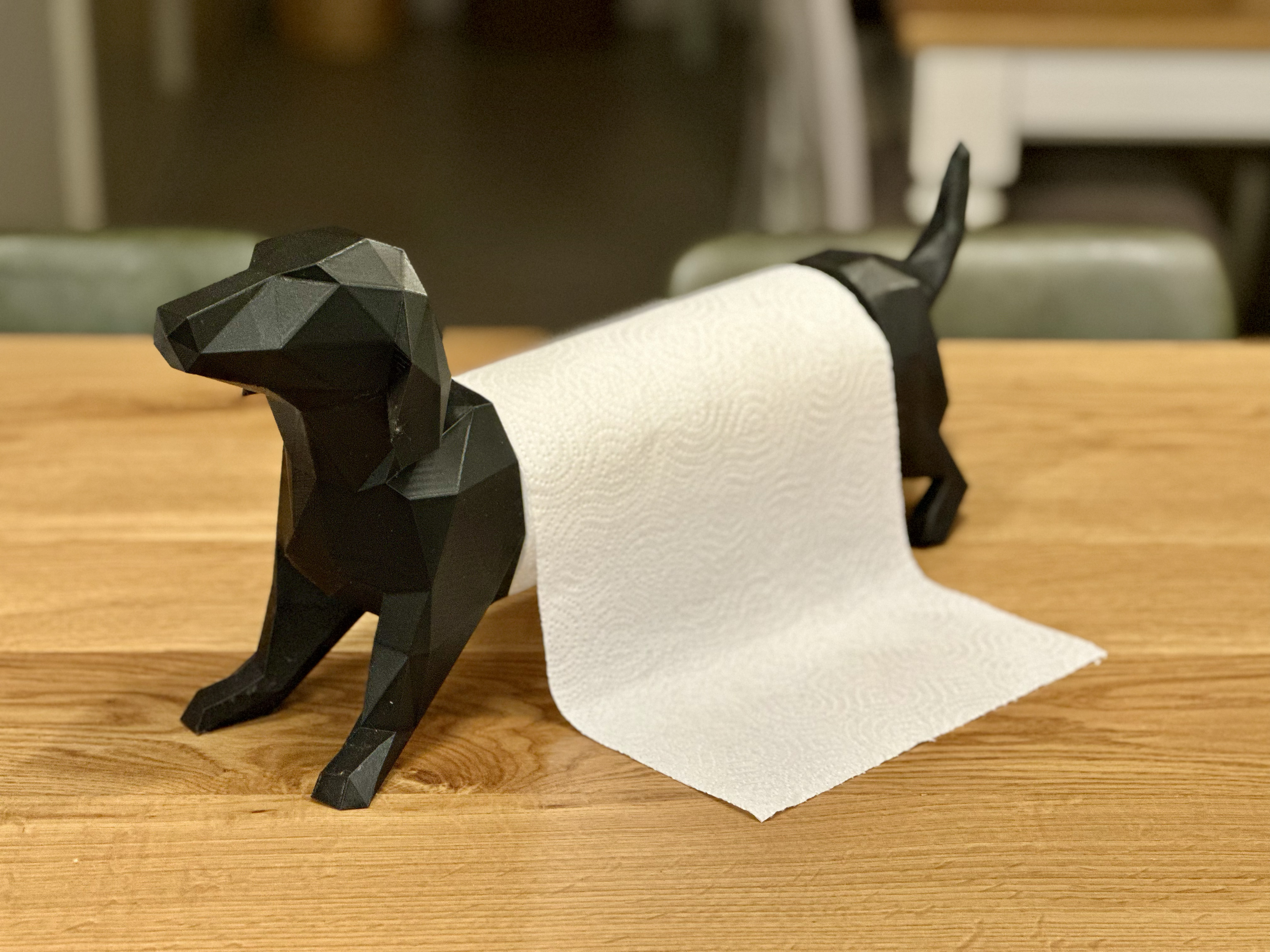 Decorative Duchshund Kitchen Paper Roll Holder