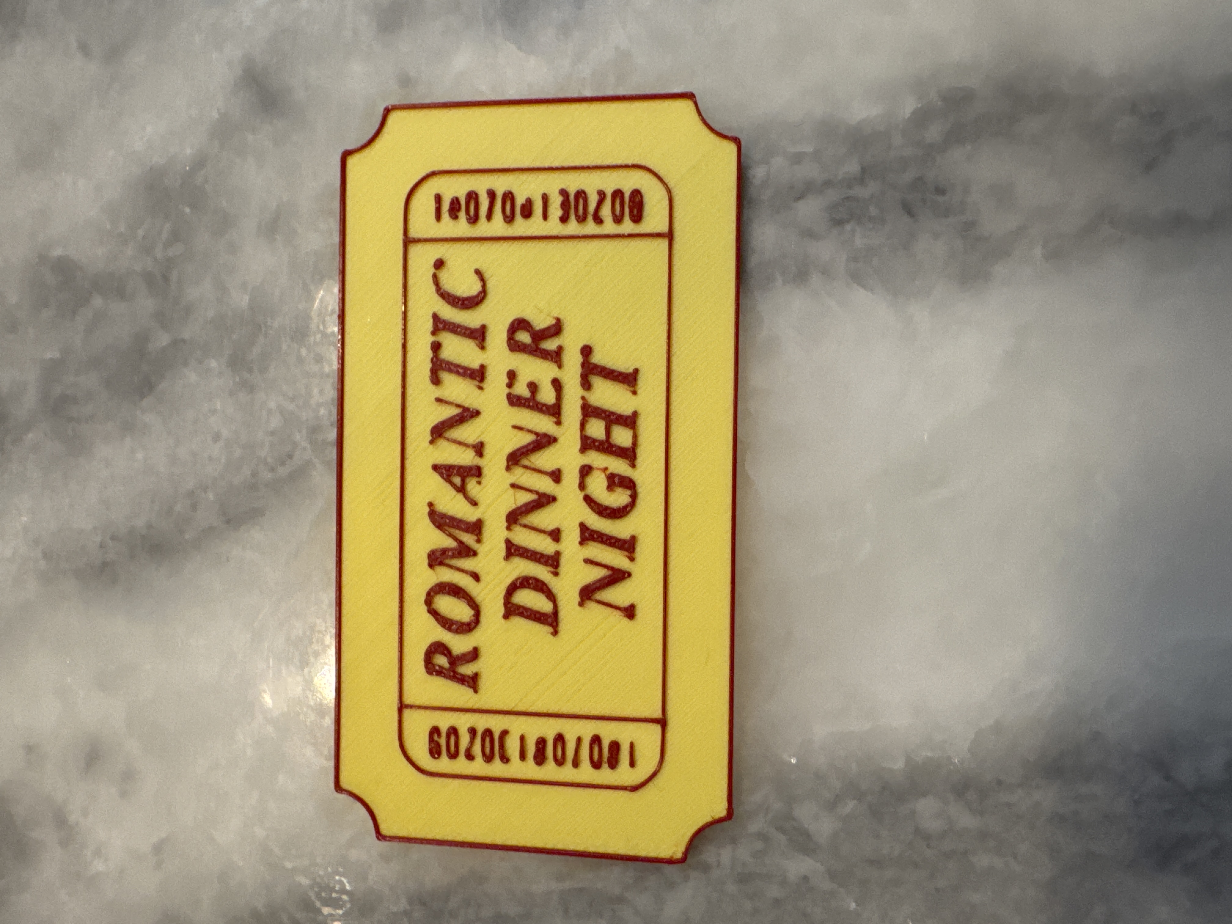 DInner Night Ticket 3D model
