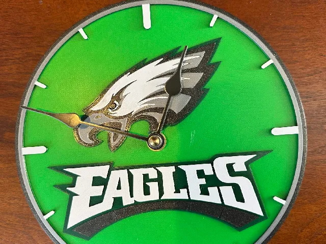 Philadelphia Eagles Clock