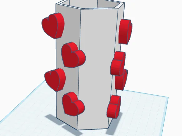 S.Valentine Flower Pot