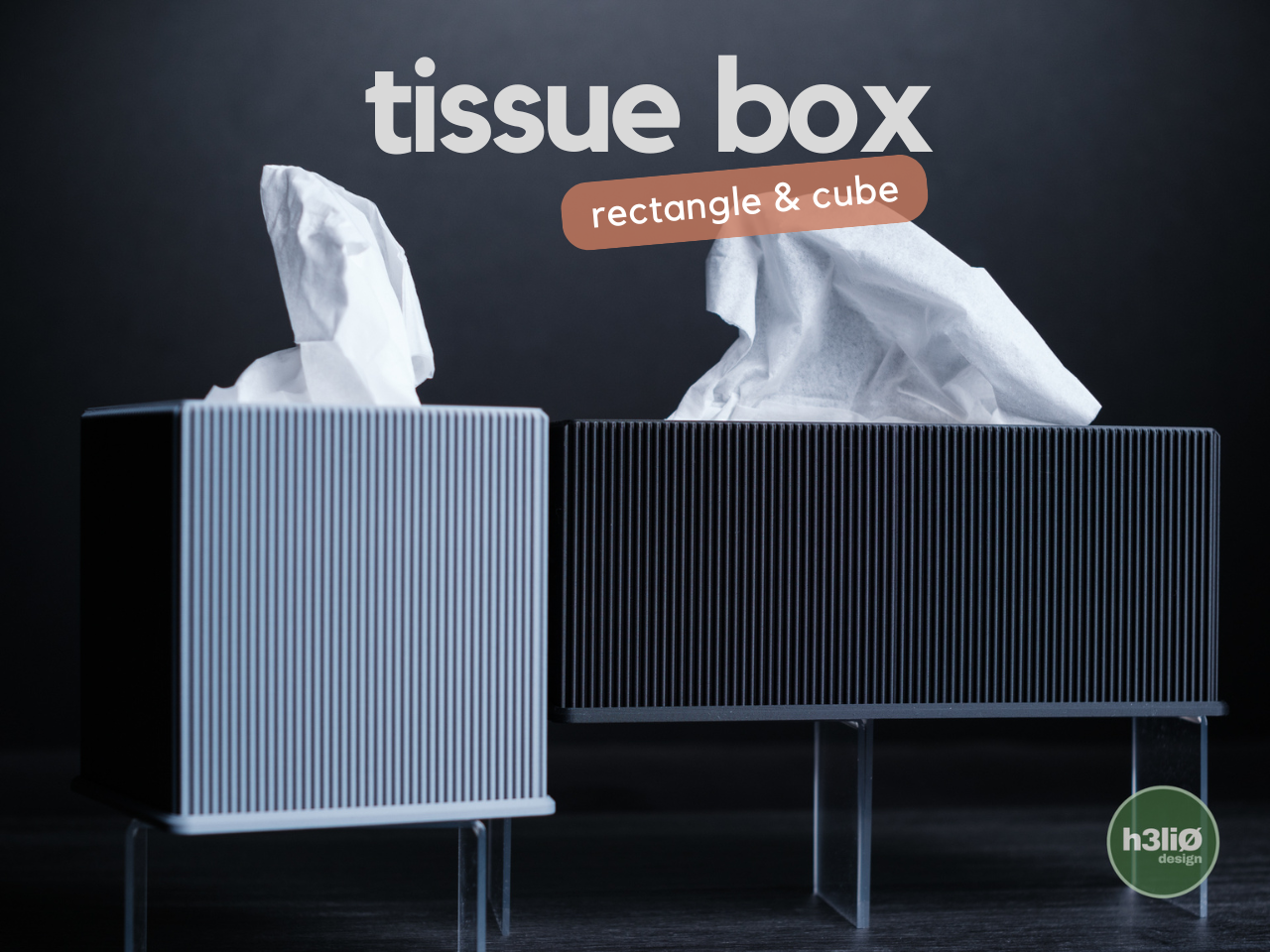 tissue box · rectangle and cube
