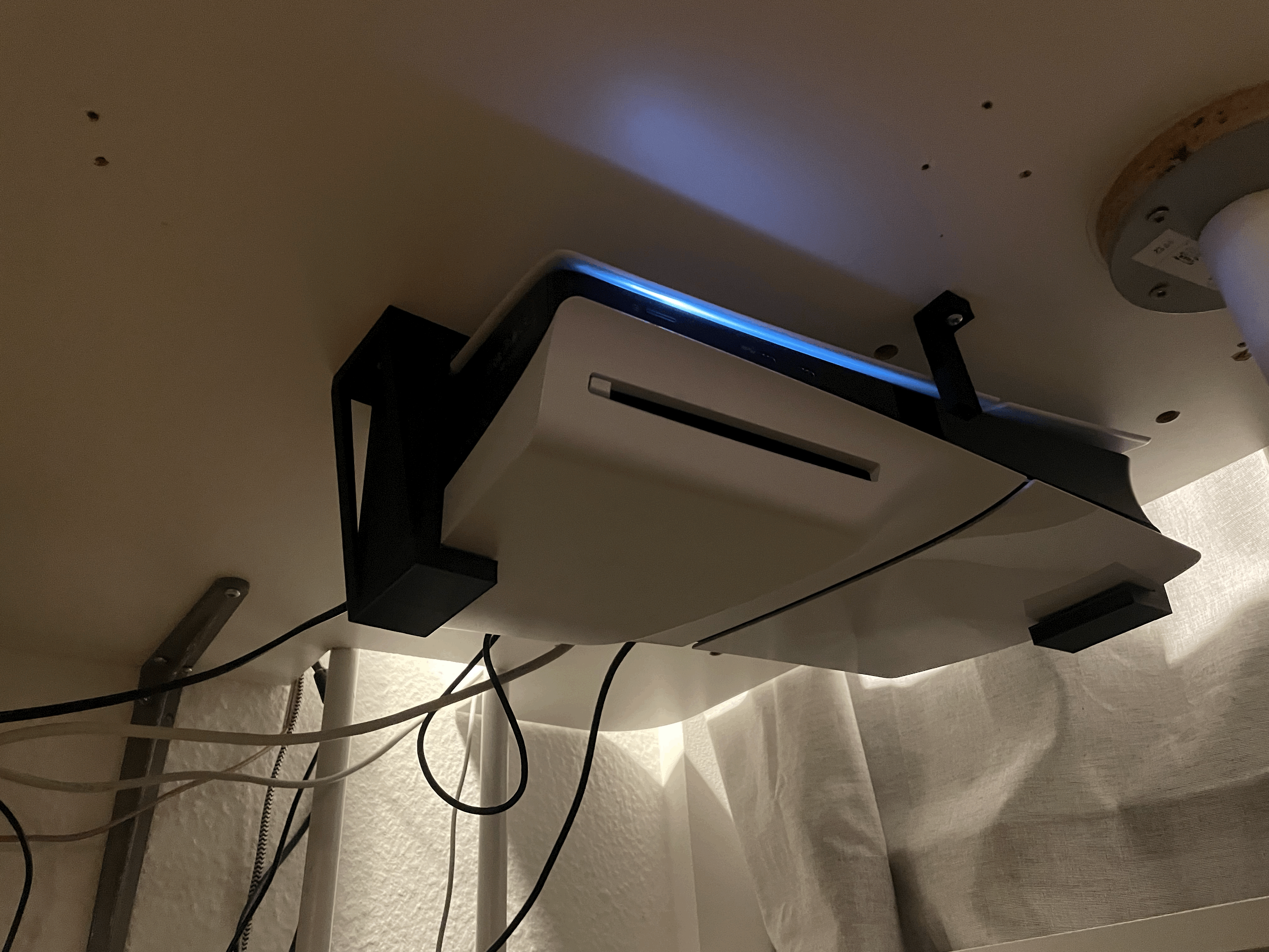 PS5 slim under desk bracket